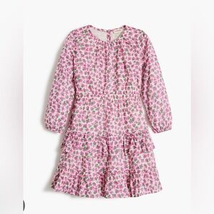Jcrew Crewcuts Floral Long Sleeve Dress